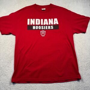 Vintage Y2K TCX Indiana Hoosiers Red T-Shirt‎ XL University IU Tee